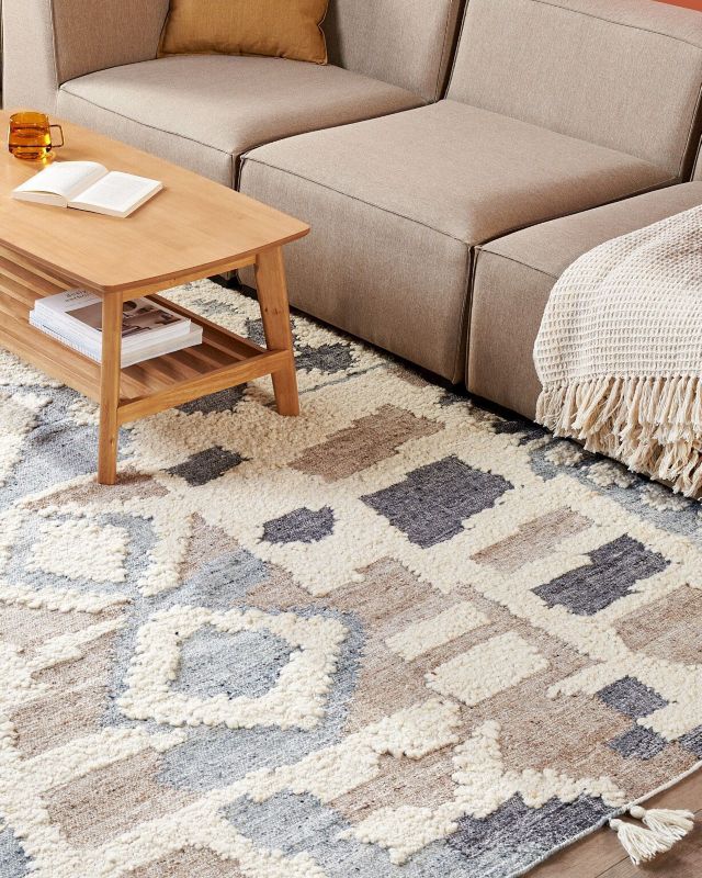 Dywan wełniany kilim 200 x 300 cm wielokolorowy Mrgavet 1 szt.