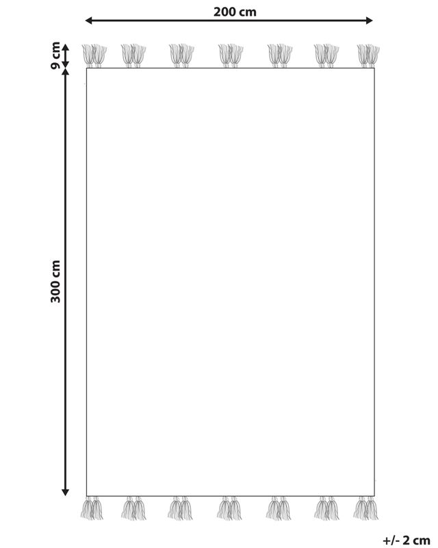 Dywan wełniany kilim 200 x 300 cm wielokolorowy Mrgavet 1 szt.