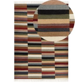 Dywan wełniany kilim 200 x 300 cm wielokolorowy Musaler 1 szt.