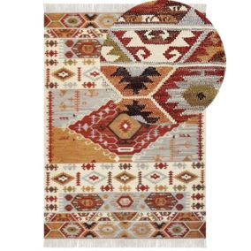 Dywan wełniany kilim 200 x 300 cm wielokolorowy Proshyan 1 szt.