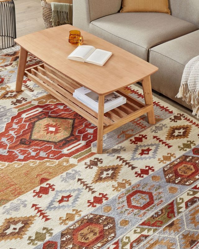 Dywan wełniany kilim 200 x 300 cm wielokolorowy Proshyan 1 szt.