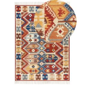 Dywan wełniany kilim 200 x 300 cm wielokolorowy Vanashen 1 szt.