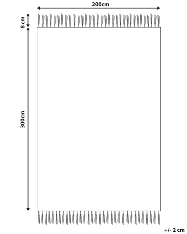 Dywan wełniany kilim 200 x 300 cm wielokolorowy Vosketap 1 szt.