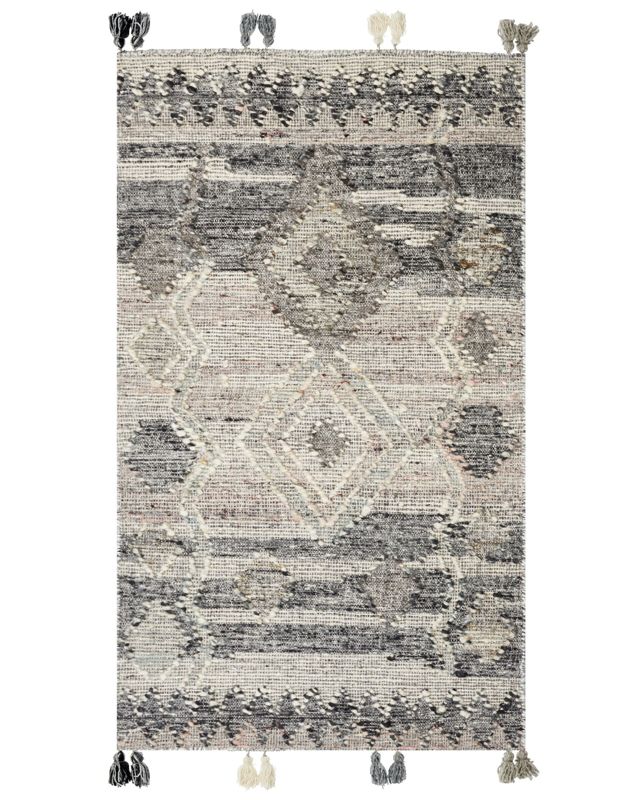 Dywan wełniany kilim 80 x 150 cm szary Aratashen 1 szt.