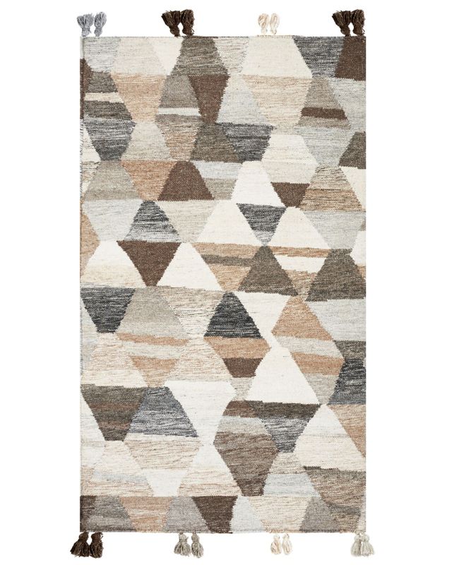 Dywan wełniany kilim 80 x 150 cm wielokolorowy Argavand 1 szt.