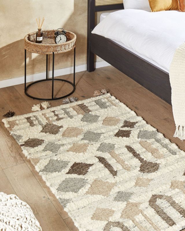 Dywan wełniany kilim 80 x 150 cm wielokolorowy Kaghtsrashen 1 szt.
