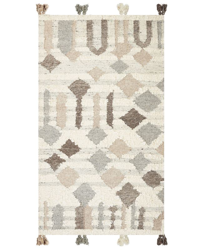 Dywan wełniany kilim 80 x 150 cm wielokolorowy Kaghtsrashen 1 szt.