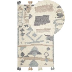 Dywan wełniany kilim 80 x 150 cm wielokolorowy Mrgavet 1 szt.