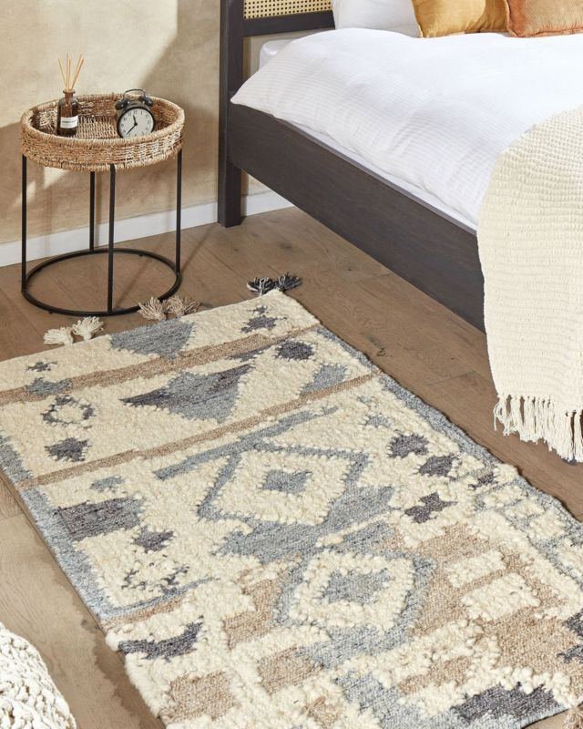Dywan wełniany kilim 80 x 150 cm wielokolorowy Mrgavet 1 szt.