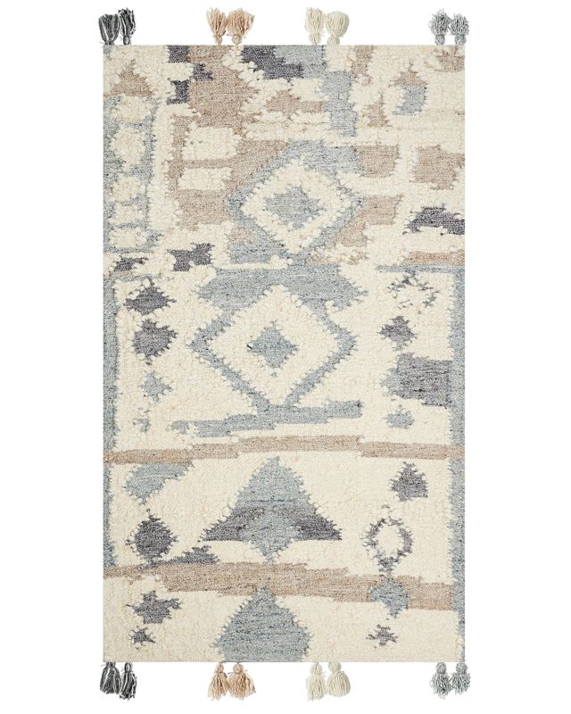 Dywan wełniany kilim 80 x 150 cm wielokolorowy Mrgavet 1 szt.