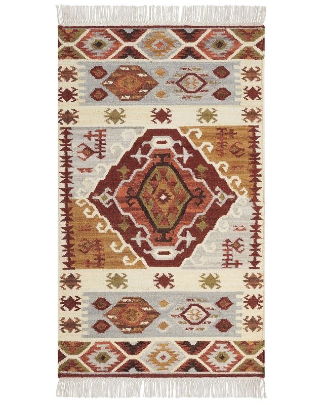 Dywan wełniany kilim 80 x 150 cm wielokolorowy Proshyan 1 szt.