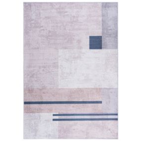 Dywan wewnętrzny Ava PZ21-64 prostokąt Mazovia 160x 230 cm beżowy,kremowy motyw geometryczny krótki włos 1 szt.