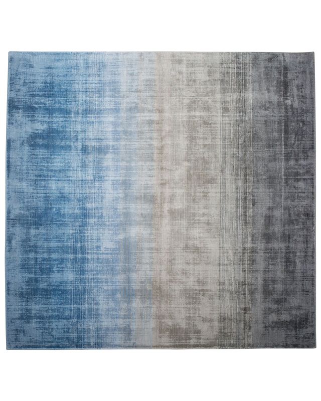 Dywan wiskozowy 200 x 200 cm niebiesko-szary Ercis 1 szt.