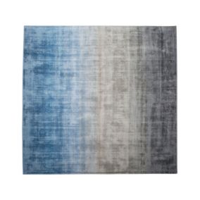 Dywan wiskozowy 200 x 200 cm niebiesko-szary Ercis 1 szt.
