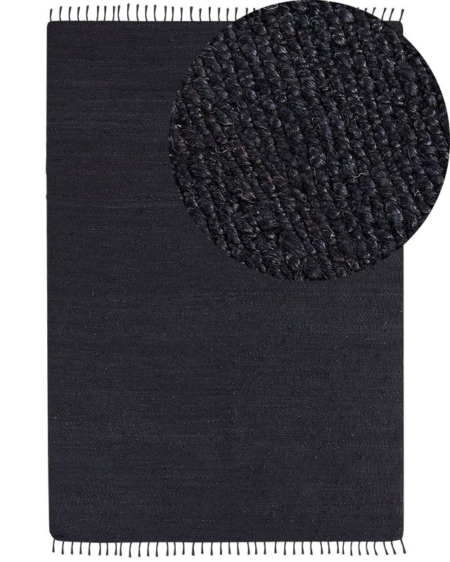 Dywan z juty 160 x 230 cm czarny Sinankoy 1 szt.