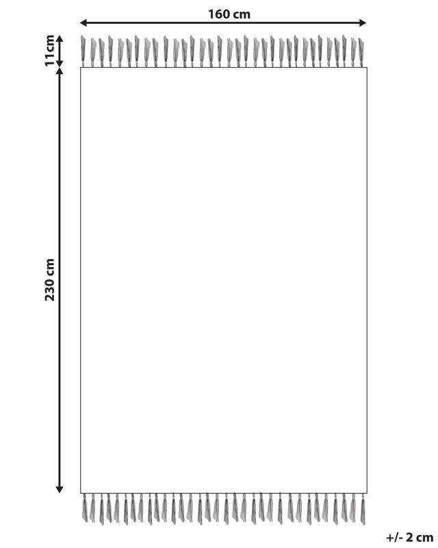 Dywan z juty 160 x 230 cm wielokolorowy Fener 1 szt.