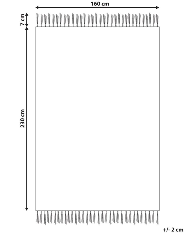 Dywan z juty 160 x 230 cm wielokolorowy Nakkas 1 szt.