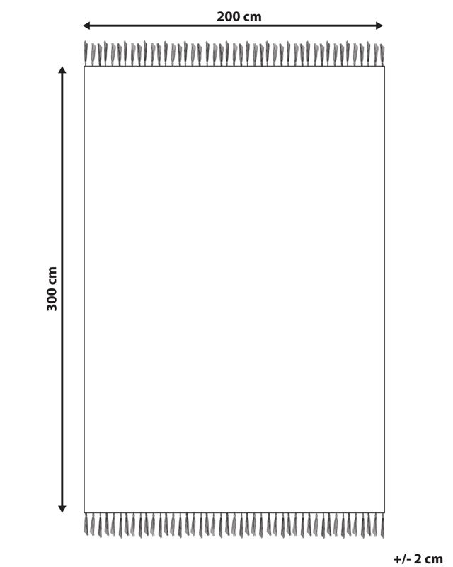 Dywan z juty 200 x 300 cm czarny Sinankoy 1 szt.