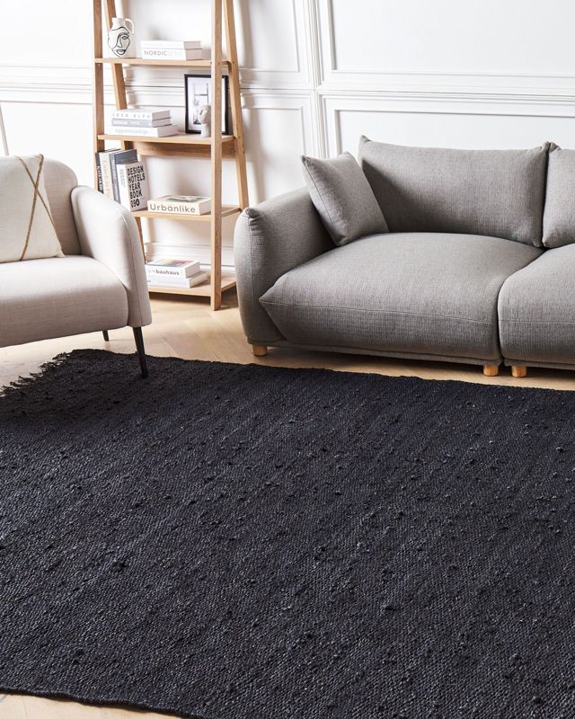 Dywan z juty 200 x 300 cm czarny Sinankoy 1 szt.