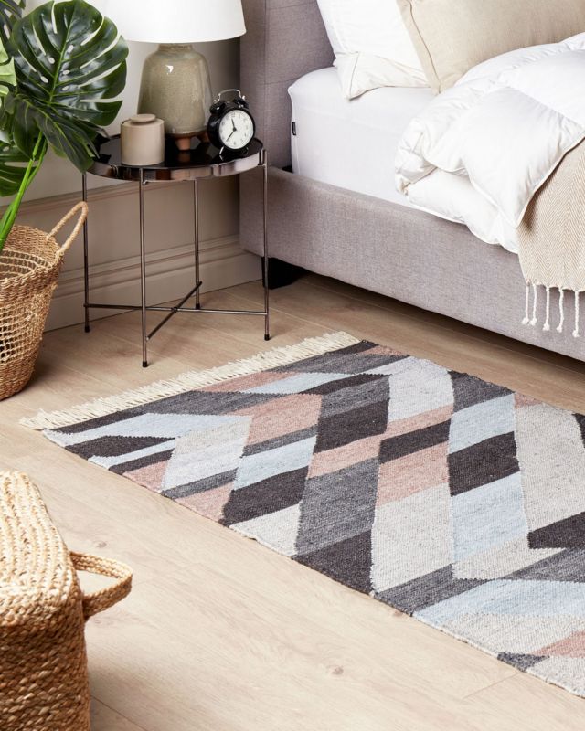 Dywan z juty 80 x 150 cm wielokolorowy Nakkas 1 szt.