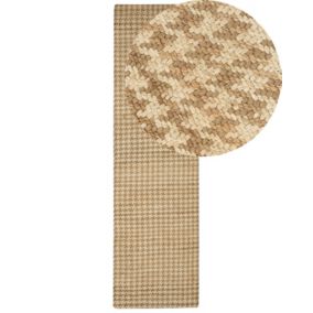 Dywan z juty 80 x 300 cm beżowy Araptepe 1 szt.