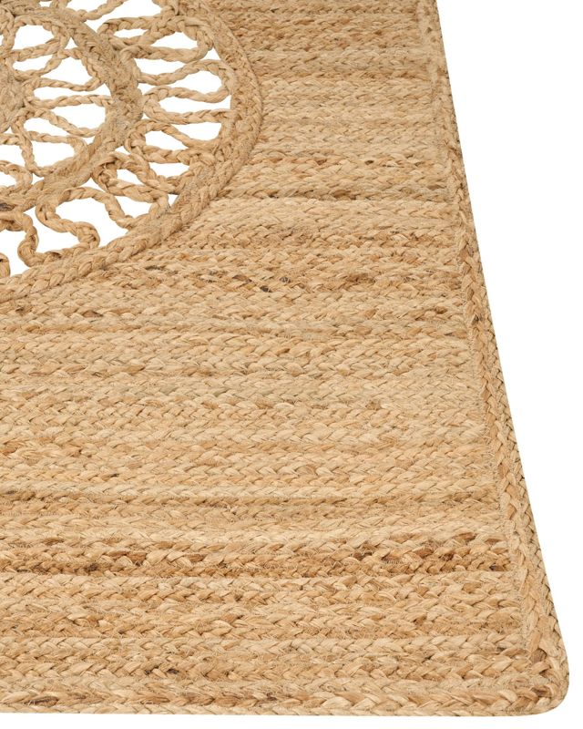 Dywan z juty 80 x 300 cm beżowy Hatipoglu 1 szt.