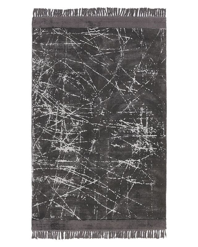 Dywan z wiskozy 140 x 200 cm ciemnoszary Hanli 1 szt.