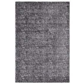 Dywan z wiskozy 140 x 200 cm szaro-srebrny Esel 1 szt.
