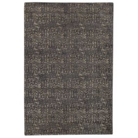 Dywan z wiskozy 140 x 200 cm szaro-złoty Esel 1 szt.