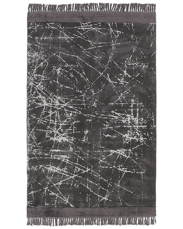 Dywan z wiskozy 160 x 230 cm ciemnoszary Hanli 1 szt.
