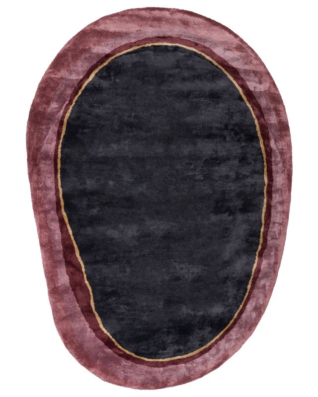 Dywan z wiskozy 160 x 230 cm czarny Pithoro 1 szt.