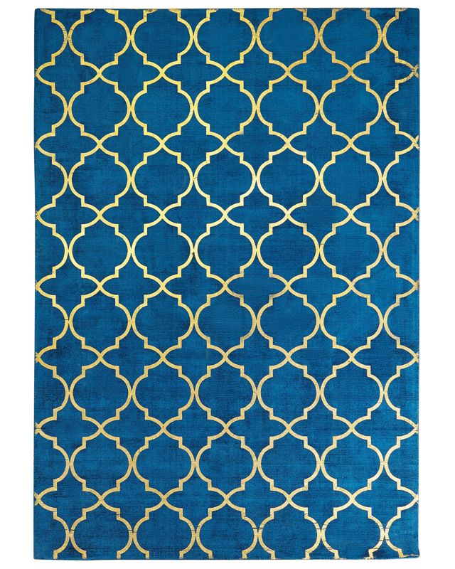 Dywan z wiskozy 160 x 230 cm niebieski Yelki 1 szt.