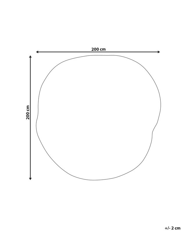 Dywan z wiskozy 200 x 200 cm granatowy Kanrach 1 szt.