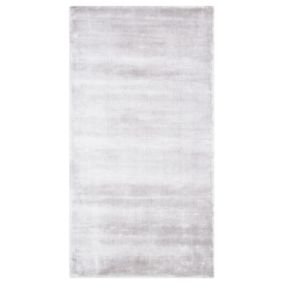 Dywan z wiskozy 80 x 150 cm jasnoszary Gesi ii 1 szt.