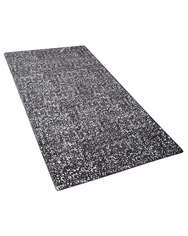 Dywan z wiskozy 80 x 150 cm szaro-srebrny Esel 1 szt.