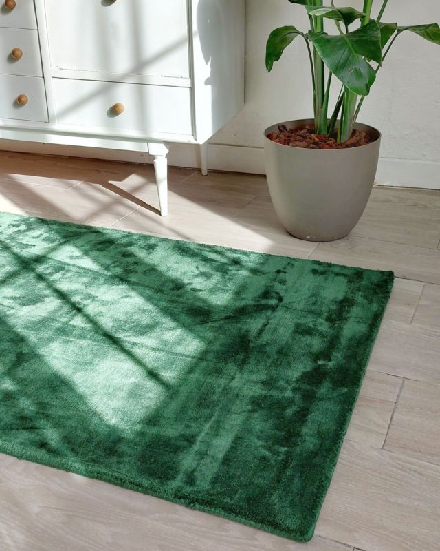 Dywan z wiskozy 80 x 150 cm zielony Gesi ii 1 szt.