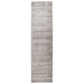Dywan z wiskozy 80 x 300 cm jasnoszary Gesi ii 1 szt.