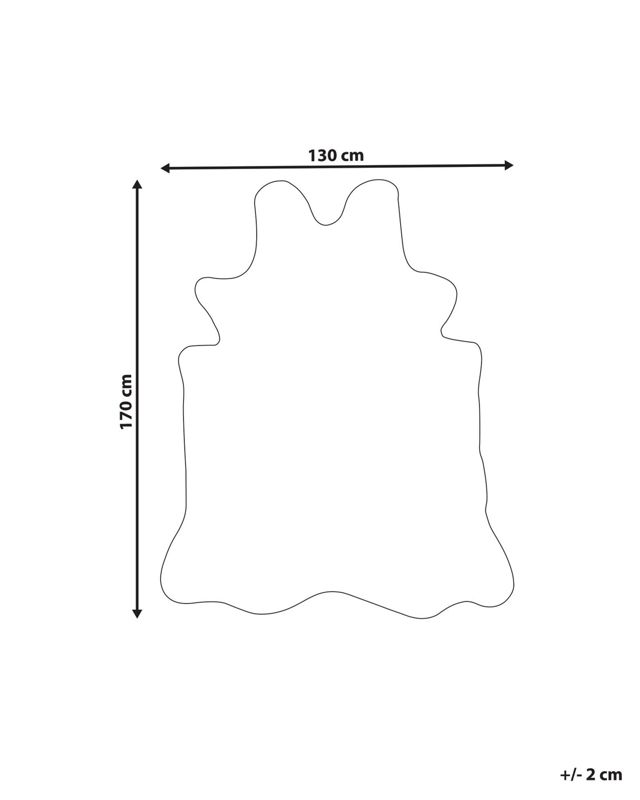 Dywan ze sztucznego futra 130 x 170 cm brązowy Knoll 1 szt.