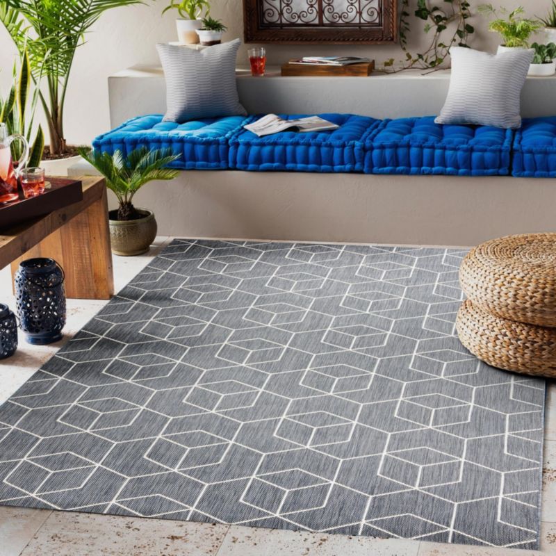 Dywan zewnętrzny Flat RugsX 160x230 cm szary B601 1 szt.