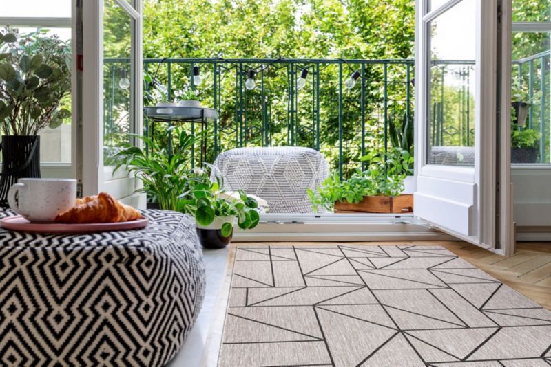 Dywan zewnętrzny Floorlux RugsX 120x170 cm szary DEV1217 1 szt.