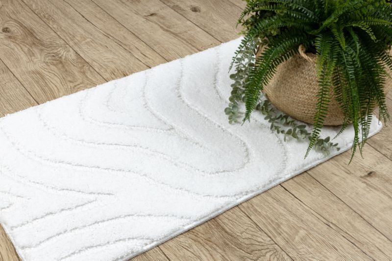 Dywanik łazienkowy Dywaniki łazienkowe RugsX 50x80 cm biały KPL252 1 szt.