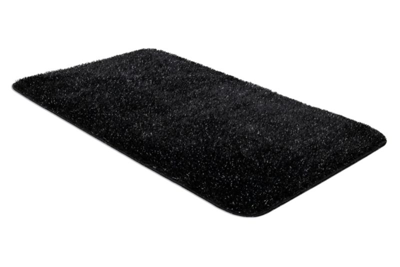 Dywanik łazienkowy Dywaniki łazienkowe RugsX 50x80 cm czarny KPL229 1 szt.