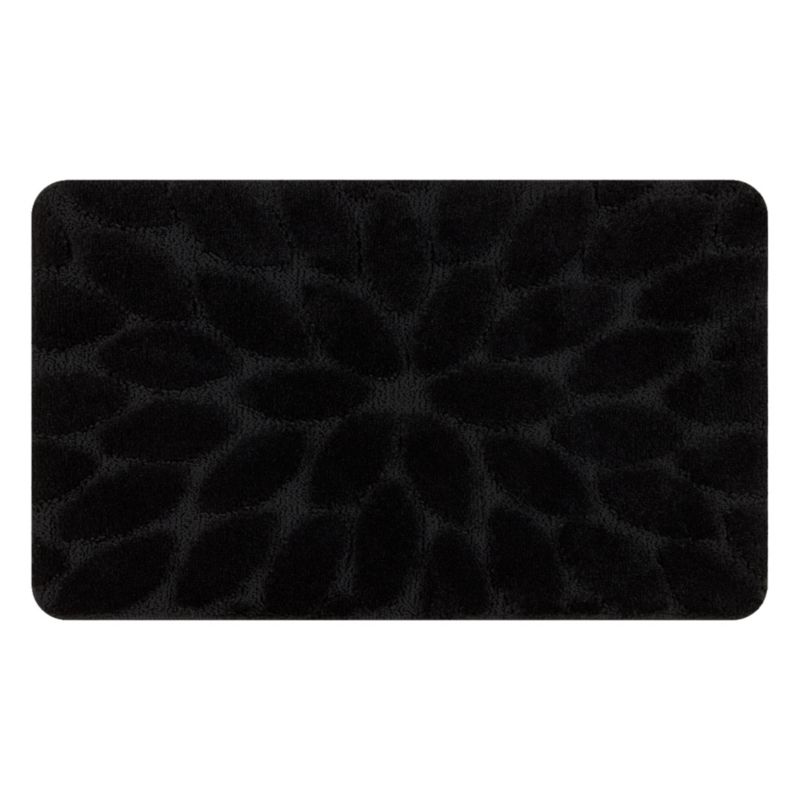 Dywanik łazienkowy Dywaniki łazienkowe RugsX 60x100 cm czarny KPL260 1 szt.
