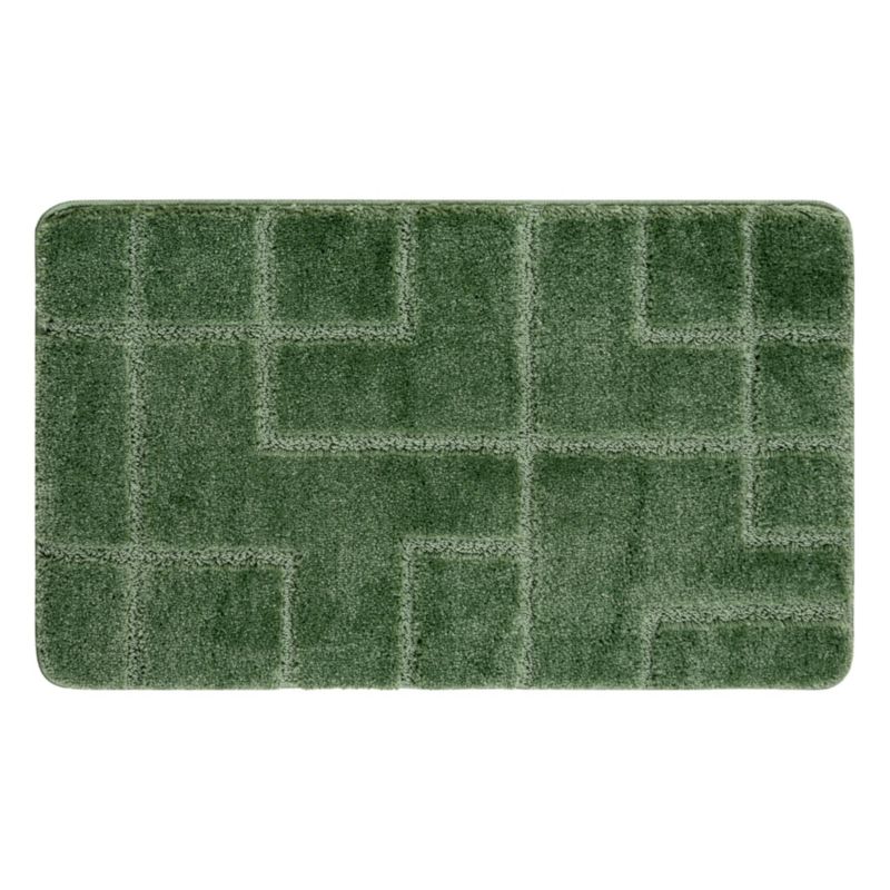 Dywanik łazienkowy Dywaniki łazienkowe RugsX 60x100 cm zieleń KPL316 1 szt.