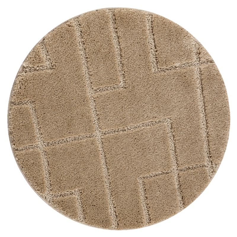 Dywanik łazienkowy Dywaniki łazienkowe RugsX koło 100 cm beż KPL323 1 szt.