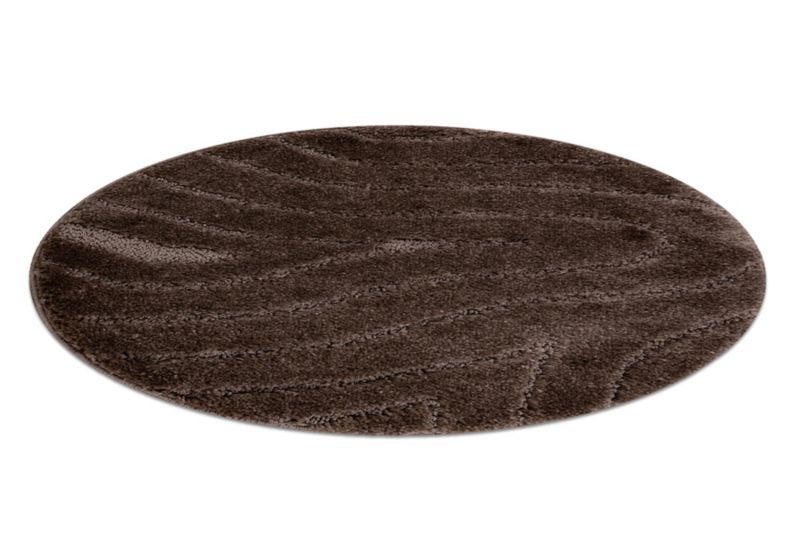 Dywanik łazienkowy Dywaniki łazienkowe RugsX koło 100 cm brąz KPL321 1 szt.