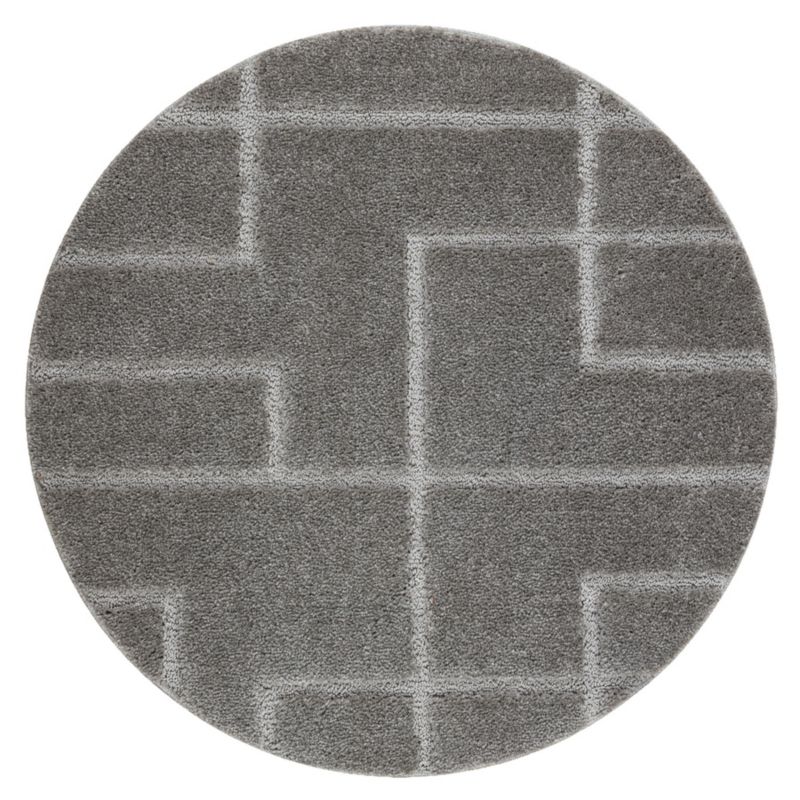 Dywanik łazienkowy Dywaniki łazienkowe RugsX koło 100 cm szary KPL289 1 szt.