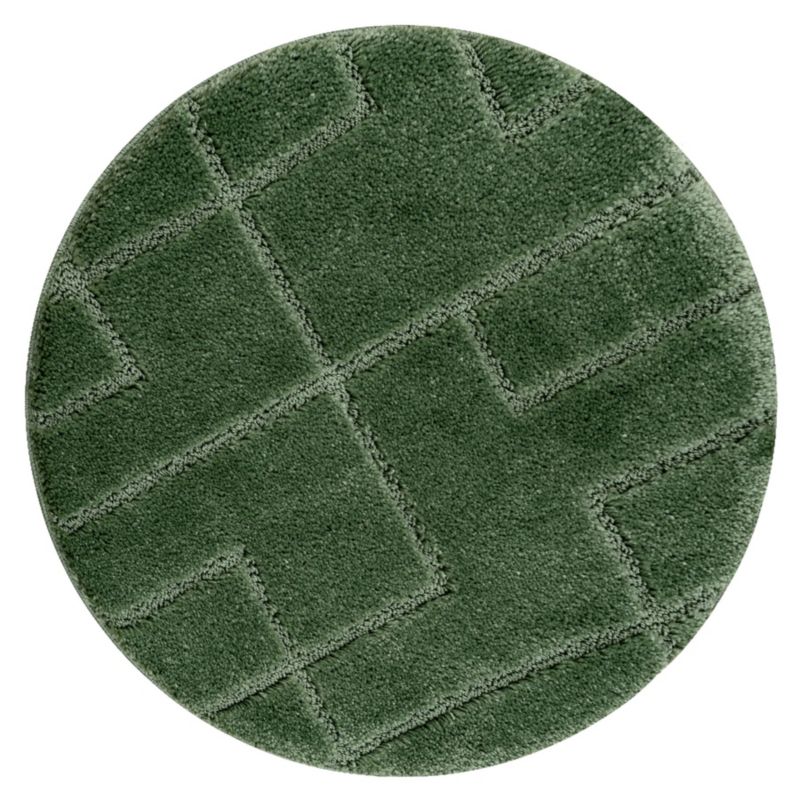 Dywanik łazienkowy Dywaniki łazienkowe RugsX koło 67 cm zieleń KPL343 1 szt.