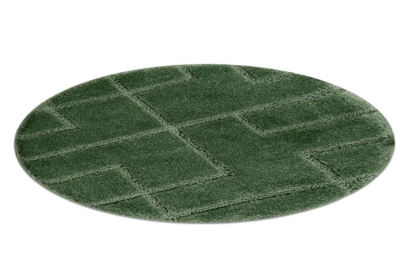 Dywanik łazienkowy Dywaniki łazienkowe RugsX koło 67 cm zieleń KPL343 1 szt.