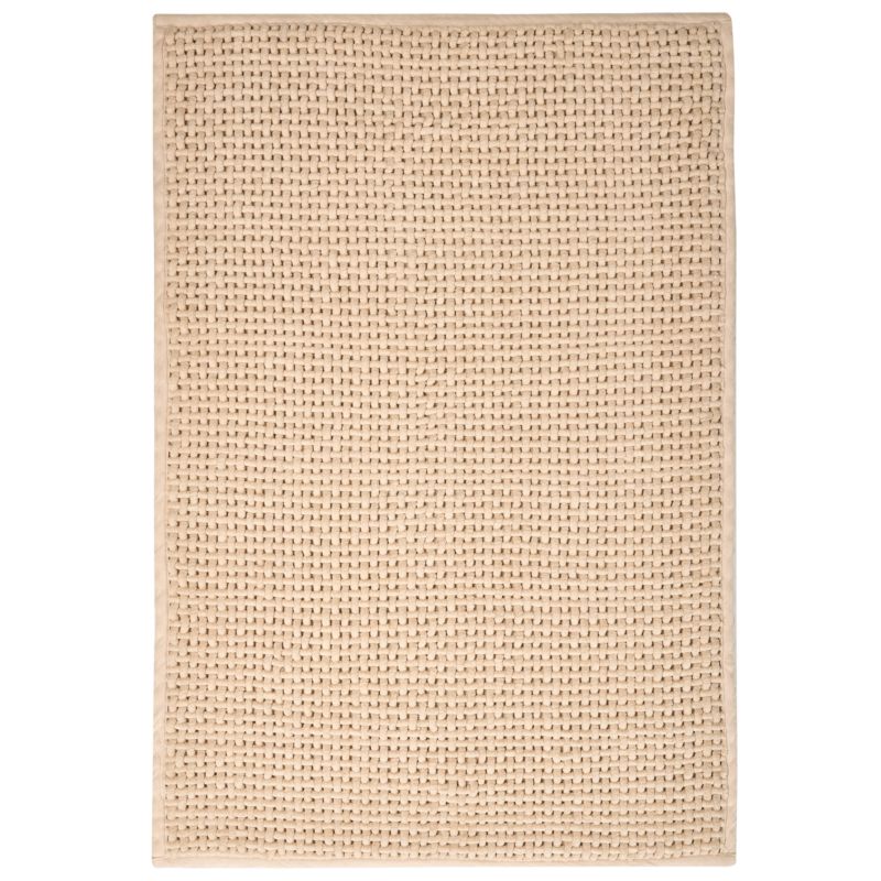 Dywanik łazienkowy Karad Beżowy 60 x 90 cm Bawełna 1 szt.
